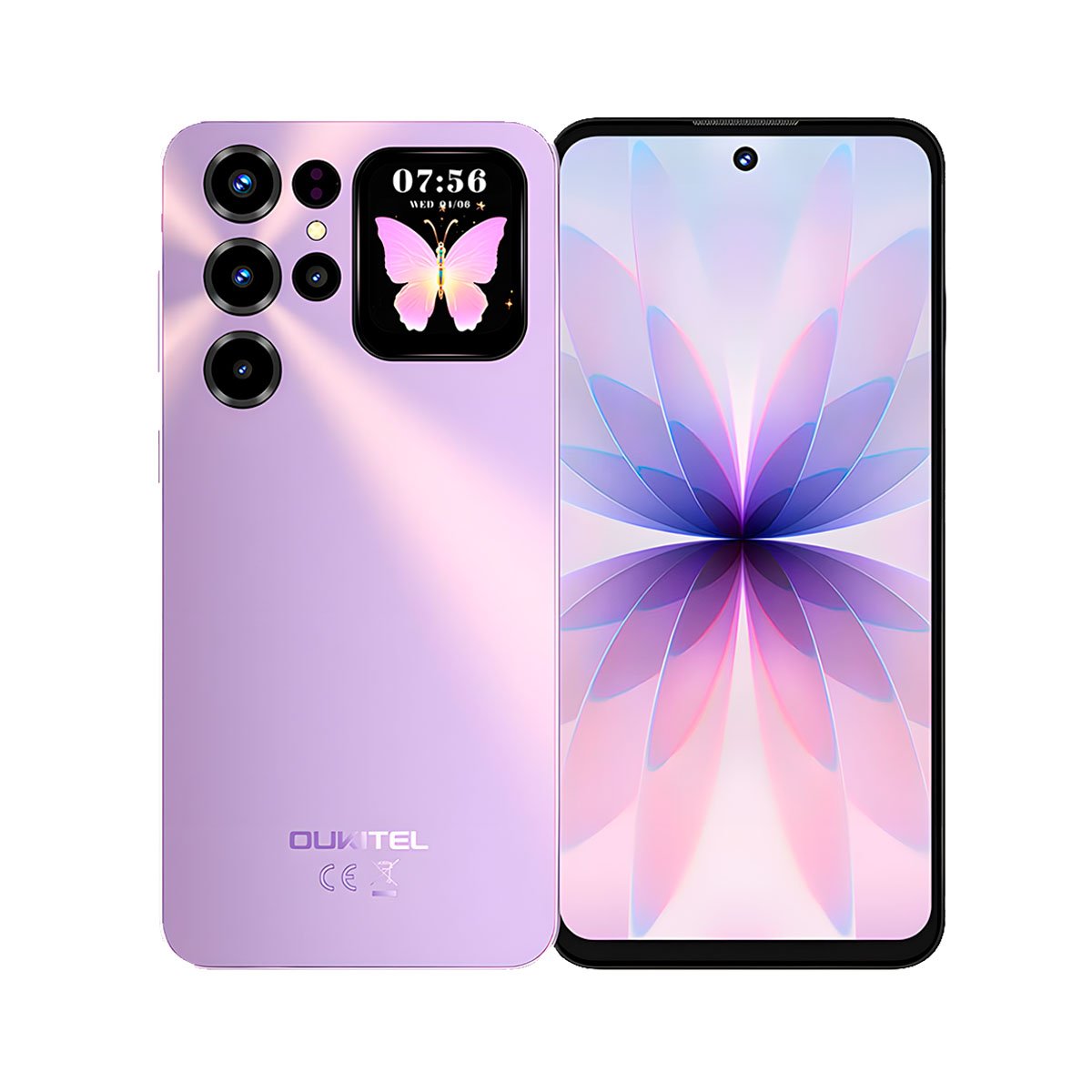 oukitel c68 plus doble pantalla purpura mantis store